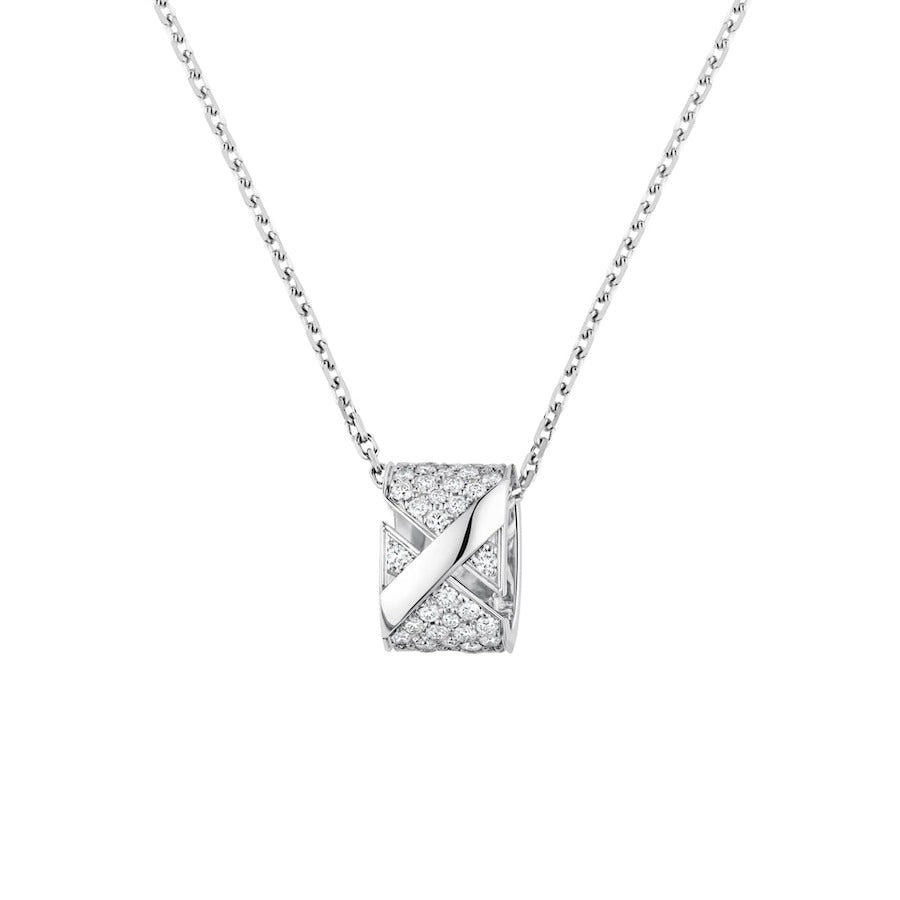 [Demi jewelry]LIENS EVIDENCE DIAMOND PAVED NECKLACE