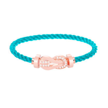 [Mystic]CHANCE LARGE 8 FIGURE BUCKLE HALF DIAMOND BRACELET ROSE GOLD