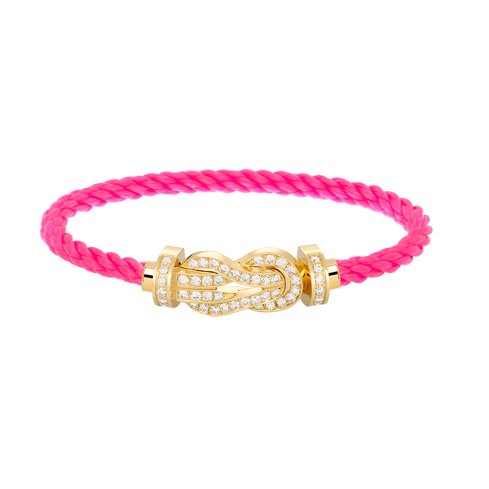 [Demi jewelry]CHANCE LARGE 8 FIGURE BUCKLE FULLDIAMOND BRACELET GOLD