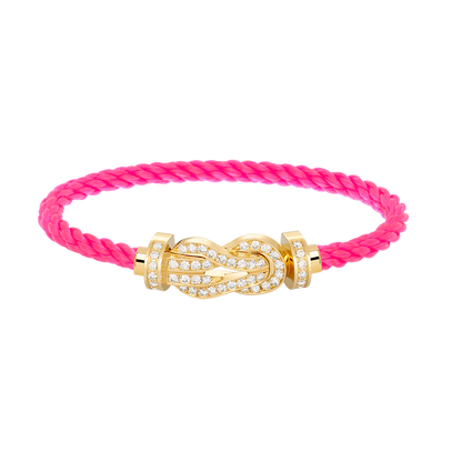 [Mystic]CHANCE LARGE 8 FIGURE BUCKLE FULLDIAMOND BRACELET GOLD