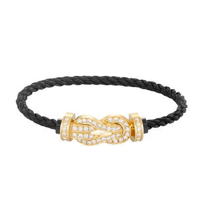 [Mystic]CHANCE LARGE 8 FIGURE BUCKLE FULLDIAMOND BRACELET GOLD