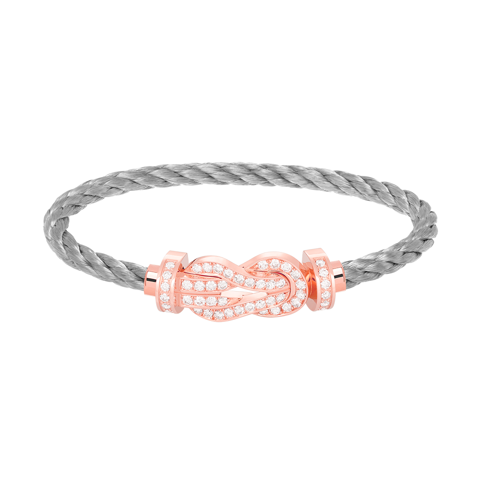 [Demi jewelry]CHANCE LARGE 8 FIGURE BUCKLE FULL DIAMOND BRACELET ROSE GOLD