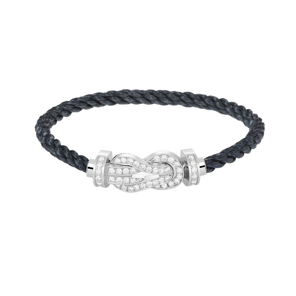 [Mystic]CHANCE LARGE 8 FIGURE BUCKLE FULL DIAMOND BRACELET SILVER