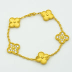 [Demi jewelry] CLOVER 5 MOTIF LASER BRACELET COLLECTION-new