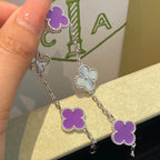 [Demi jewelry] CLOVER 5 MOTIF VIOLET BRACELET COLLECTION