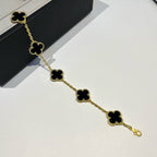 [Demi jewelry] CLOVER 5 MOTIF ONYXS BRACELET COLLECTION-new