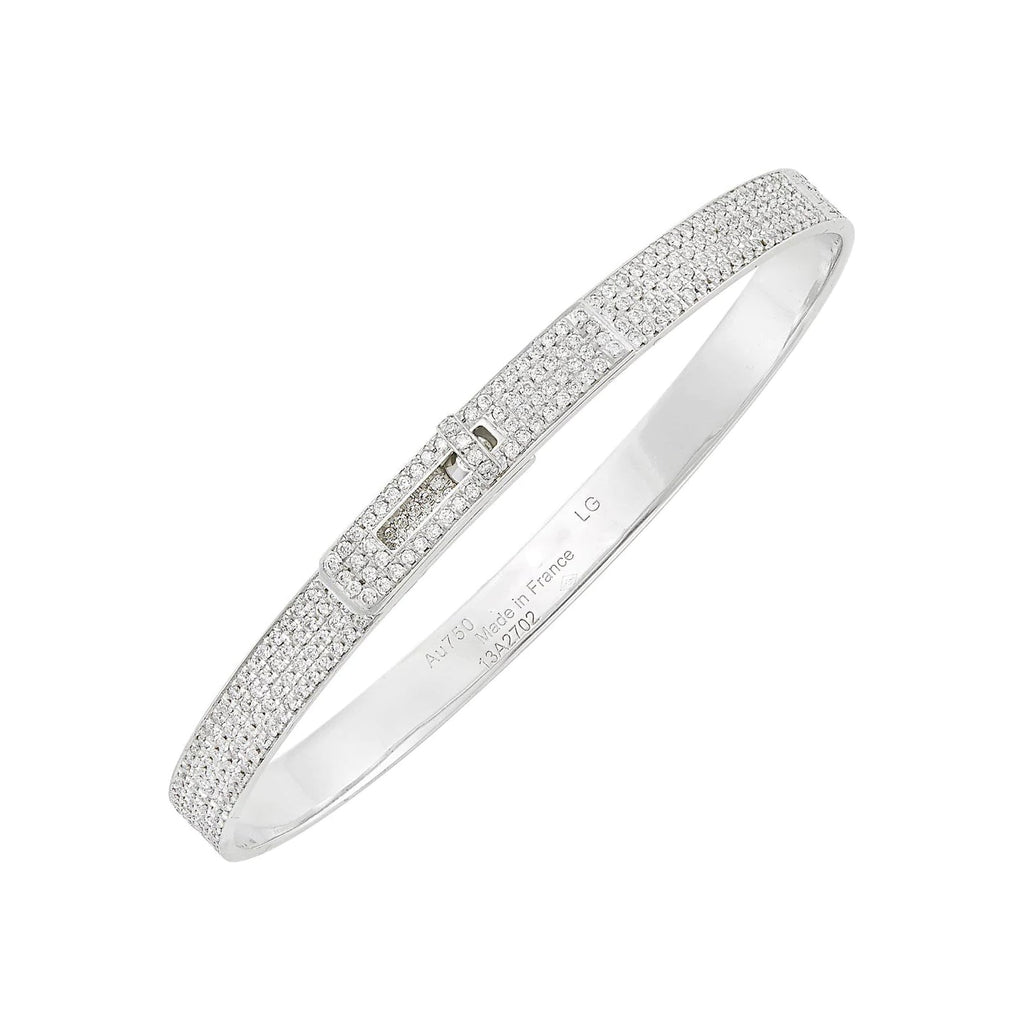 [Demi jewelry]HM KELLY BRACELET IN SILVER AND FULL PAVE DIAMOND