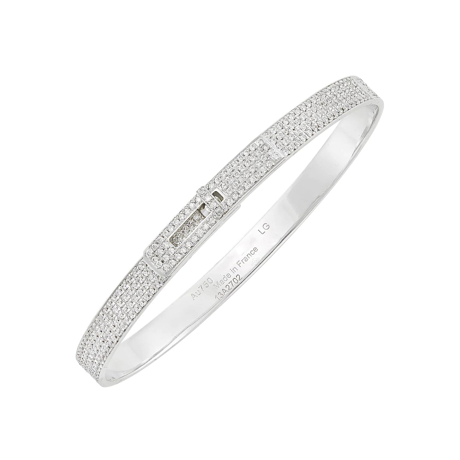[Demi jewelry]HM KELLY BRACELET IN SILVER AND FULL PAVE DIAMOND