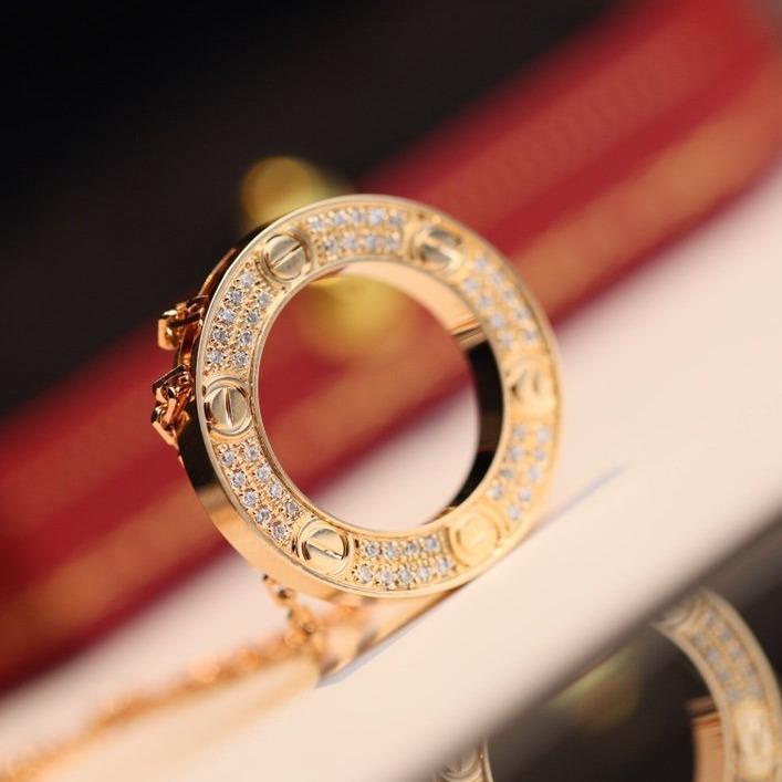 [Demi jewelry]LOVE NECKLACE ADJUSTABLE ROSE GOLD