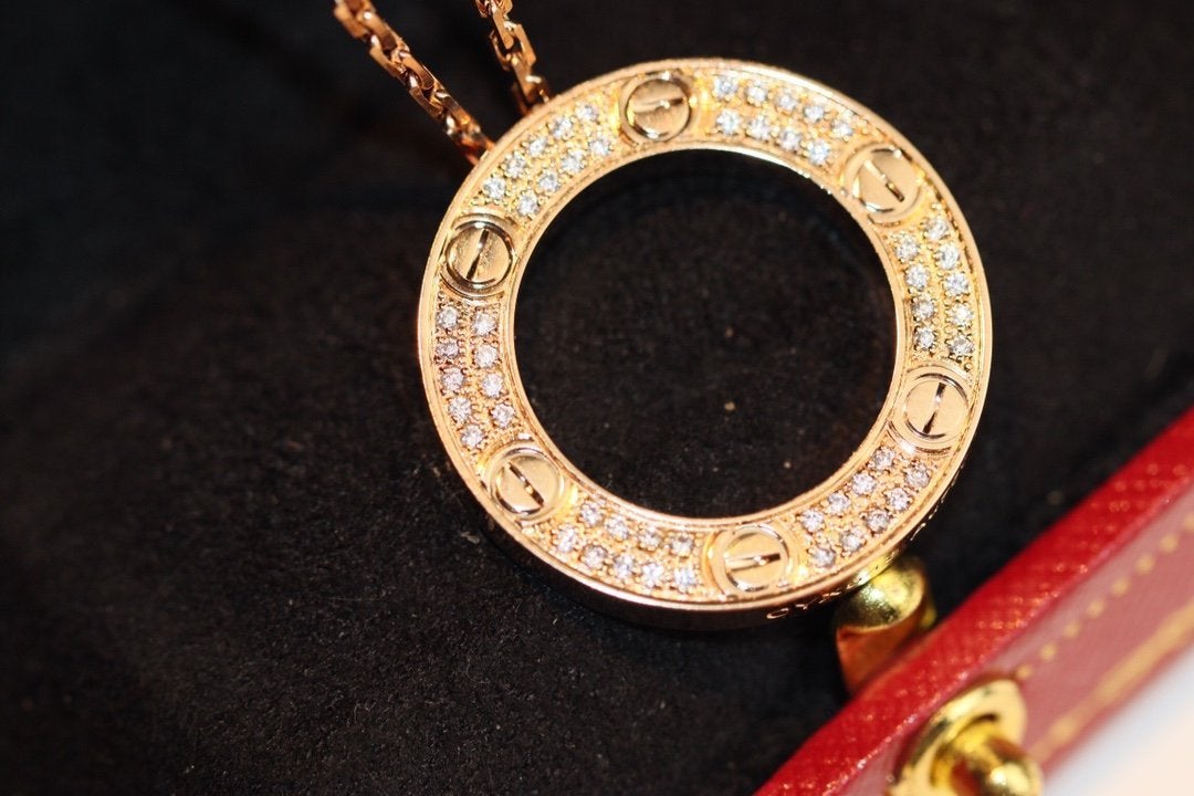 [Demi jewelry]LOVE NECKLACE ADJUSTABLE ROSE GOLD