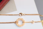 [Demi jewelry]LOVE NECKLACE ADJUSTABLE ROSE GOLD 2 DIAMOND