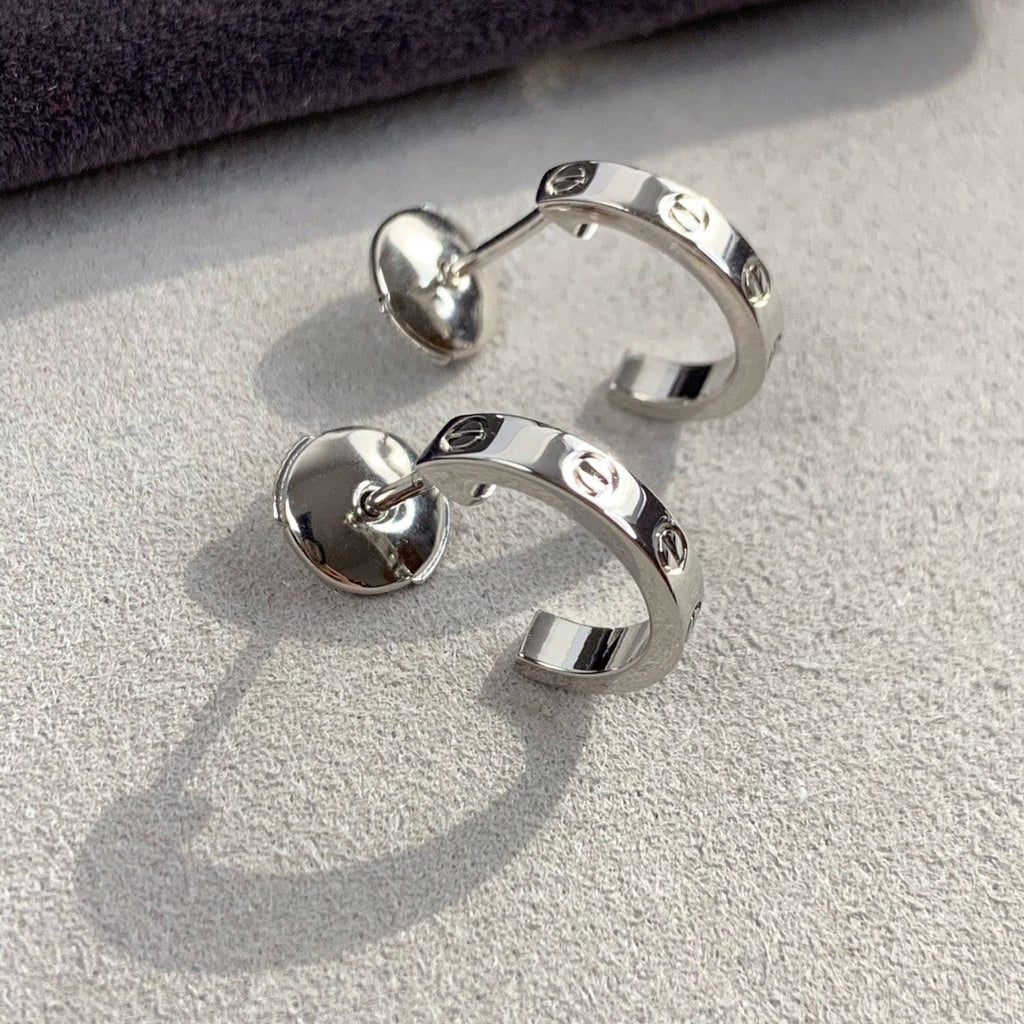 [Demi jewelry]LOVE EARRINGS 2.65MM SILVER