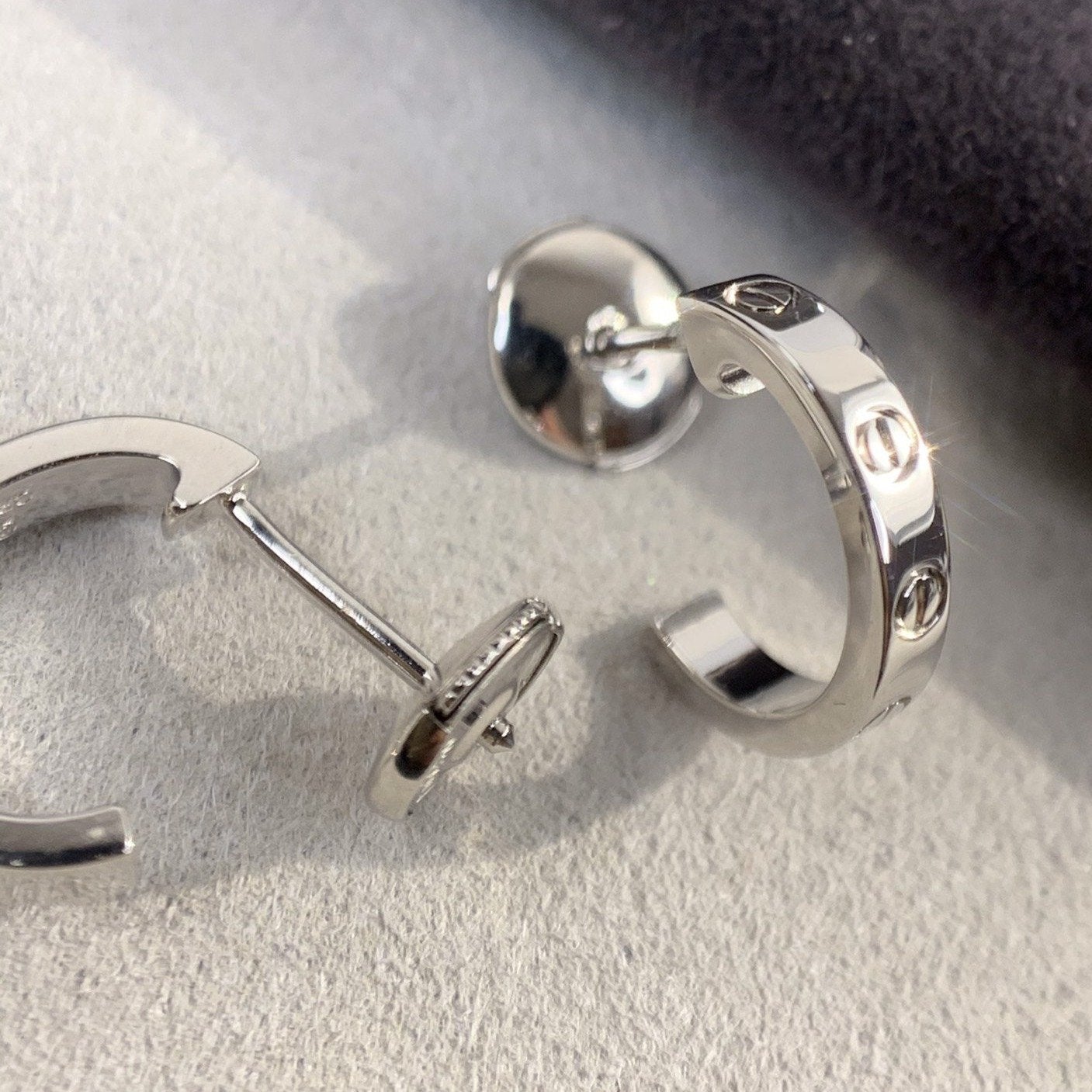 [Demi jewelry]LOVE EARRINGS 2.65MM SILVER