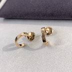[Demi jewelry]LOVE EARRINGS 2.65MM PINK GOLD