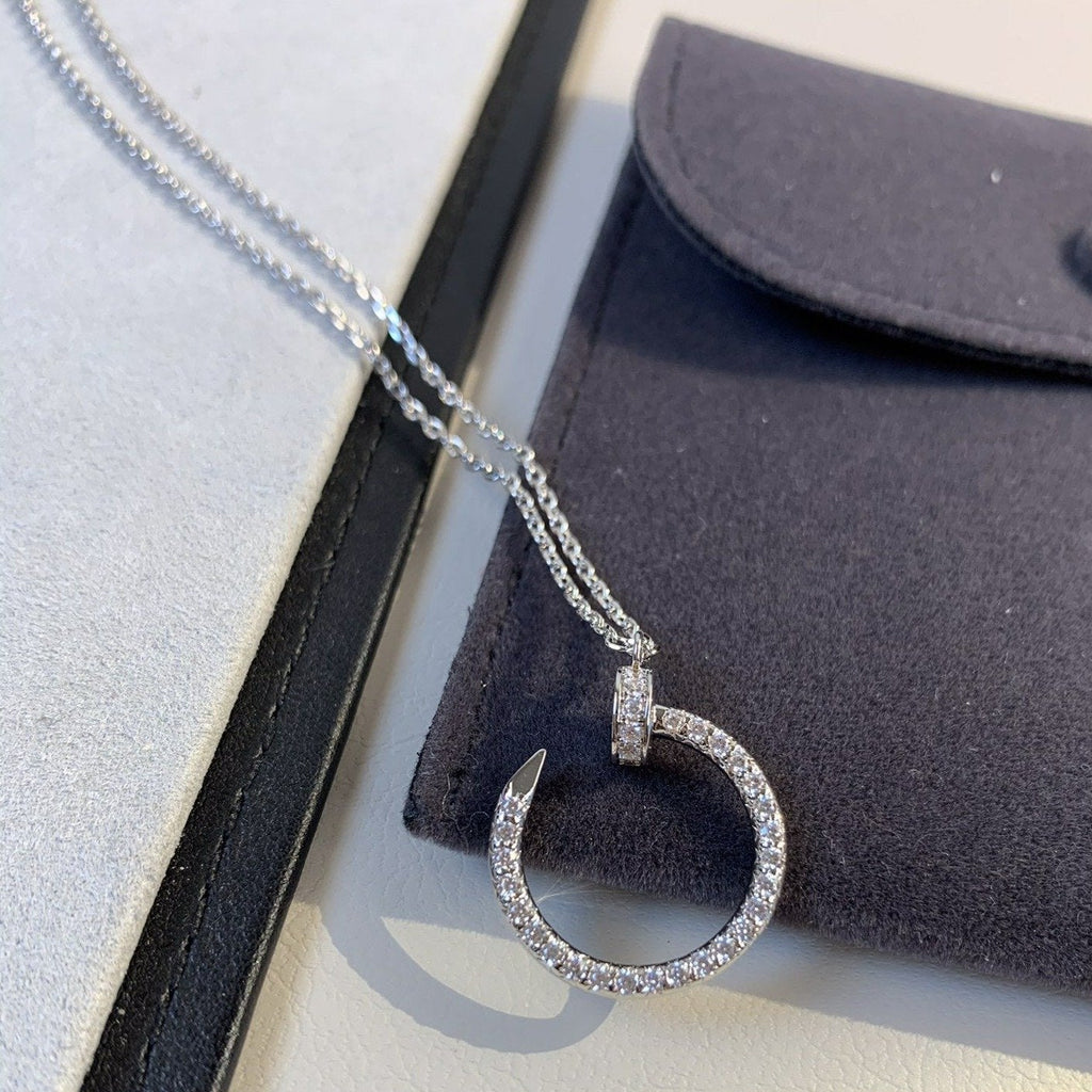 [Demi jewelry]JUSTE NECKLACE SILVER DIAMONDS