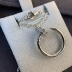 [Demi jewelry]JUSTE NECKLACE SILVER DIAMONDS