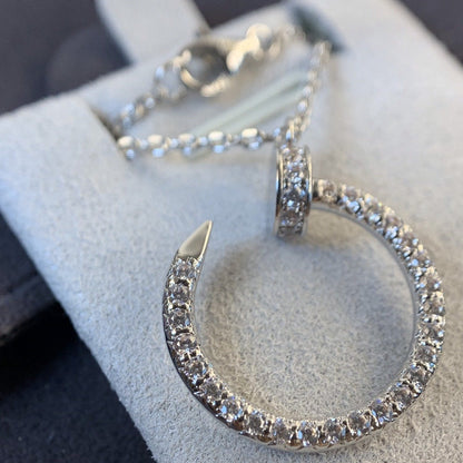 [Mystic]JUSTE NECKLACE SILVER DIAMONDS