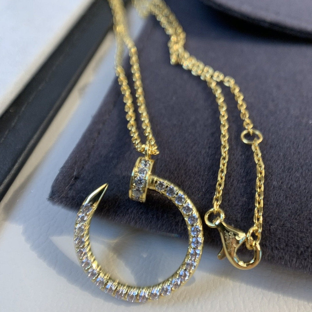 [Demi jewelry]JUSTE NECKLACE GOLD DIAMONDS