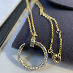 [Demi jewelry]JUSTE NECKLACE GOLD DIAMONDS