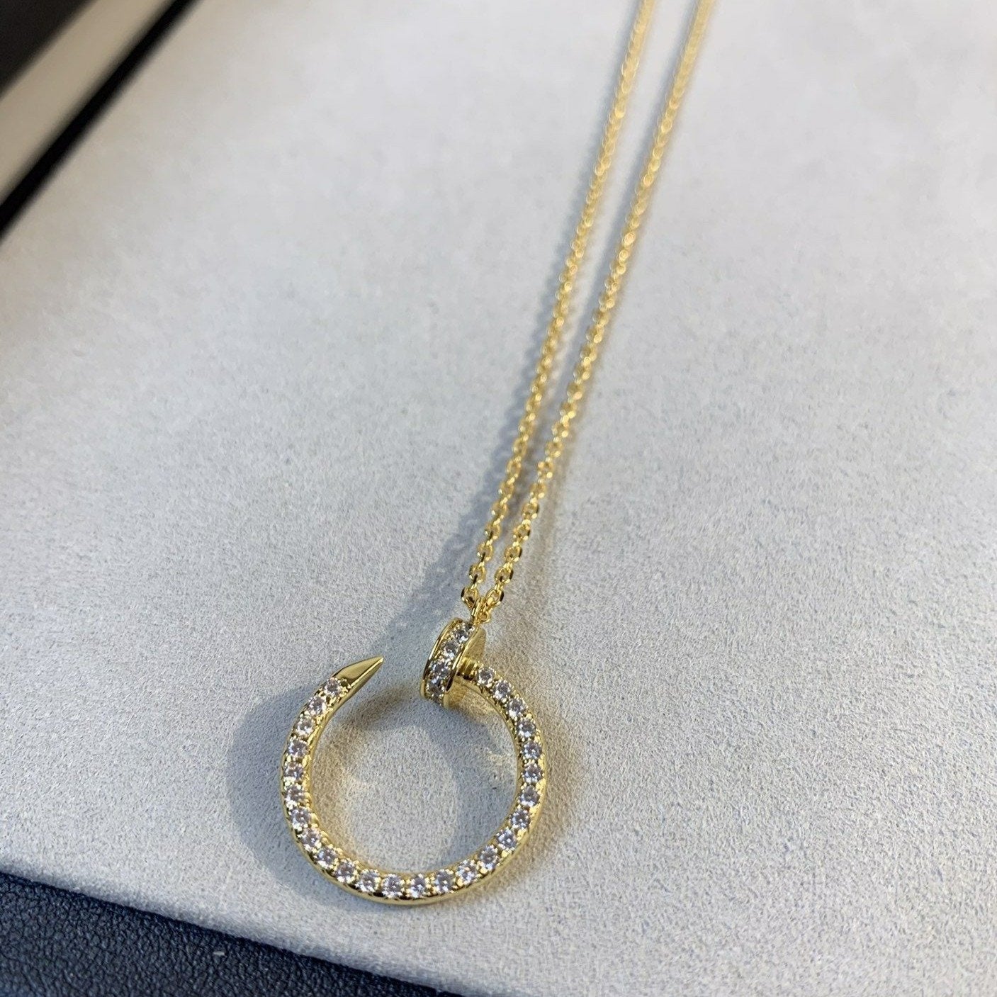 [Demi jewelry]JUSTE NECKLACE GOLD DIAMONDS