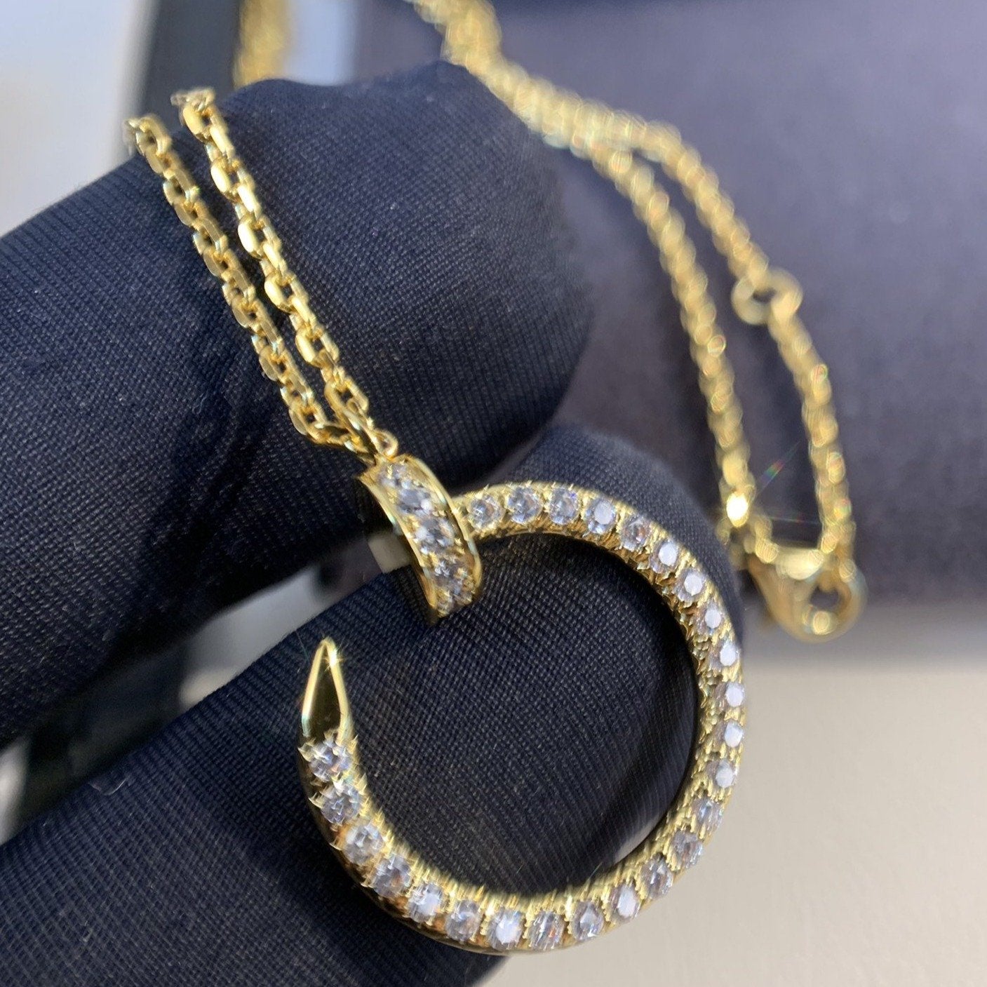 [Demi jewelry]JUSTE NECKLACE GOLD DIAMONDS
