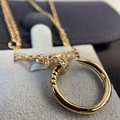 [Mystic]JUSTE NECKLACE PINK GOLD DIAMONDS