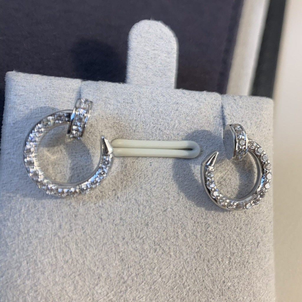 [Demi jewelry]JUSTE EARRINGS SILVER DIAMONDS