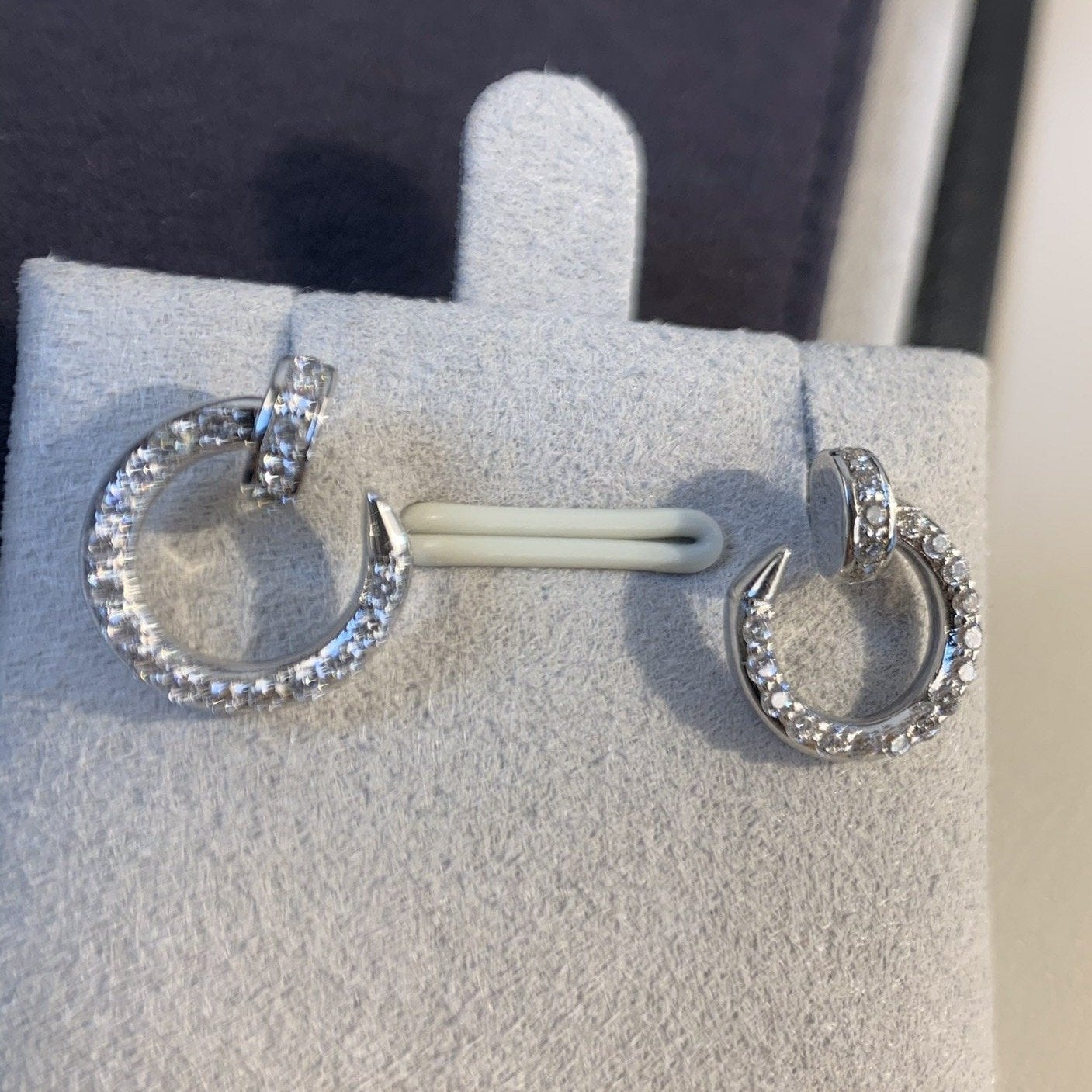 [Demi jewelry]JUSTE EARRINGS SILVER DIAMONDS
