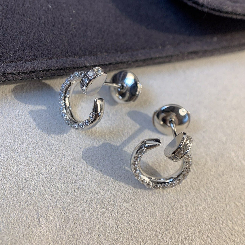 [Demi jewelry]JUSTE EARRINGS SILVER DIAMONDS