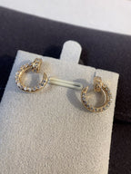 [Demi jewelry]JUSTE EARRINGS GOLD DIAMONDS