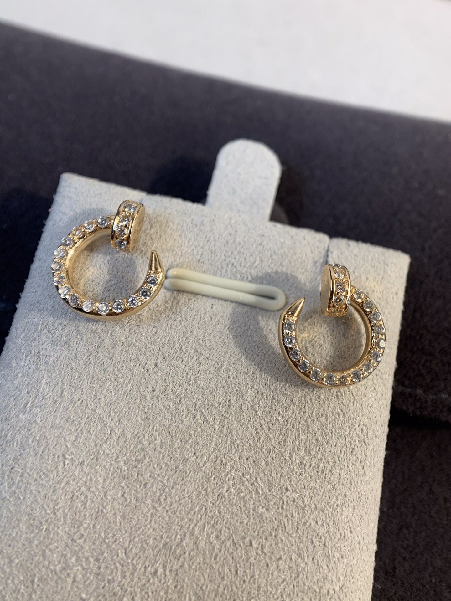 [Demi jewelry]JUSTE EARRINGS GOLD DIAMONDS