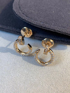 [Demi jewelry]JUSTE EARRINGS GOLD DIAMONDS