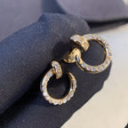 [Demi jewelry]JUSTE EARRINGS GOLD DIAMONDS