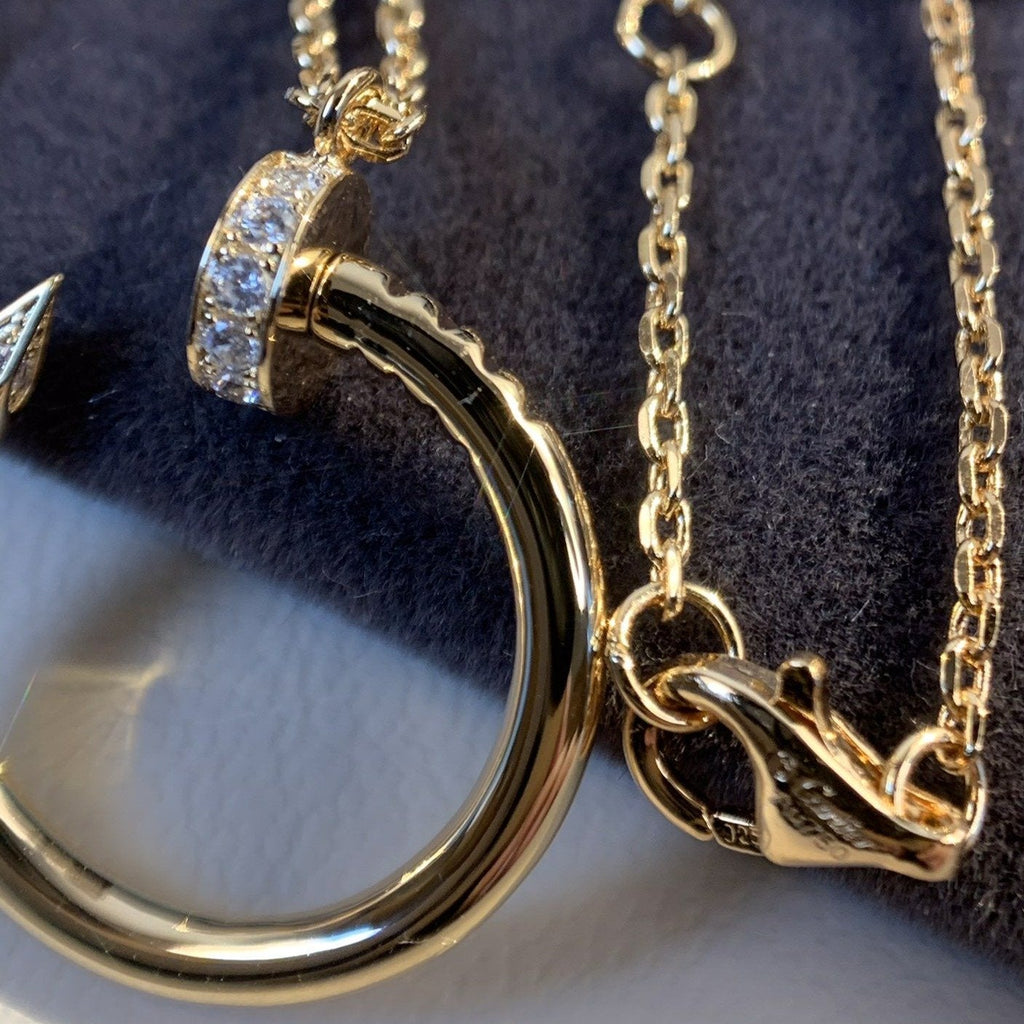 [Demi jewelry]JUSTE NECKLACE PINK GOLD