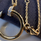 [Demi jewelry]JUSTE NECKLACE PINK GOLD