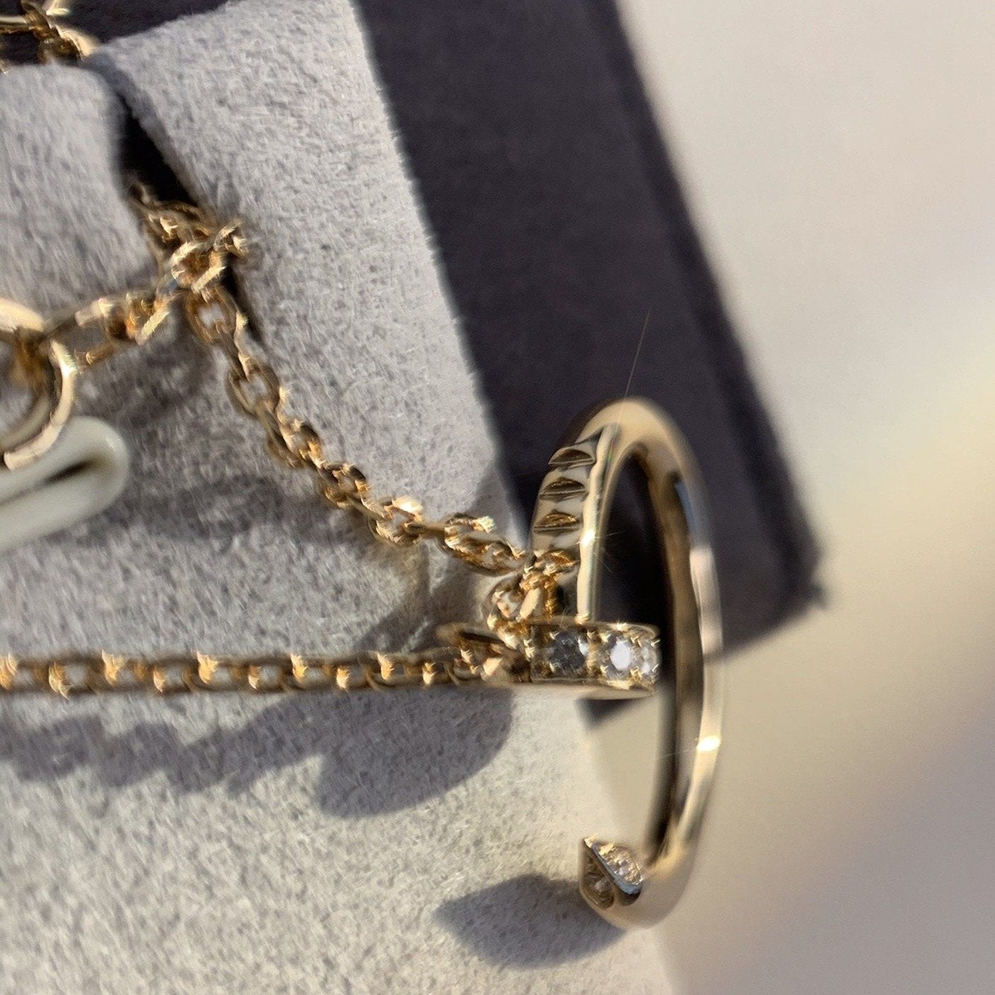 [Demi jewelry]JUSTE NECKLACE PINK GOLD