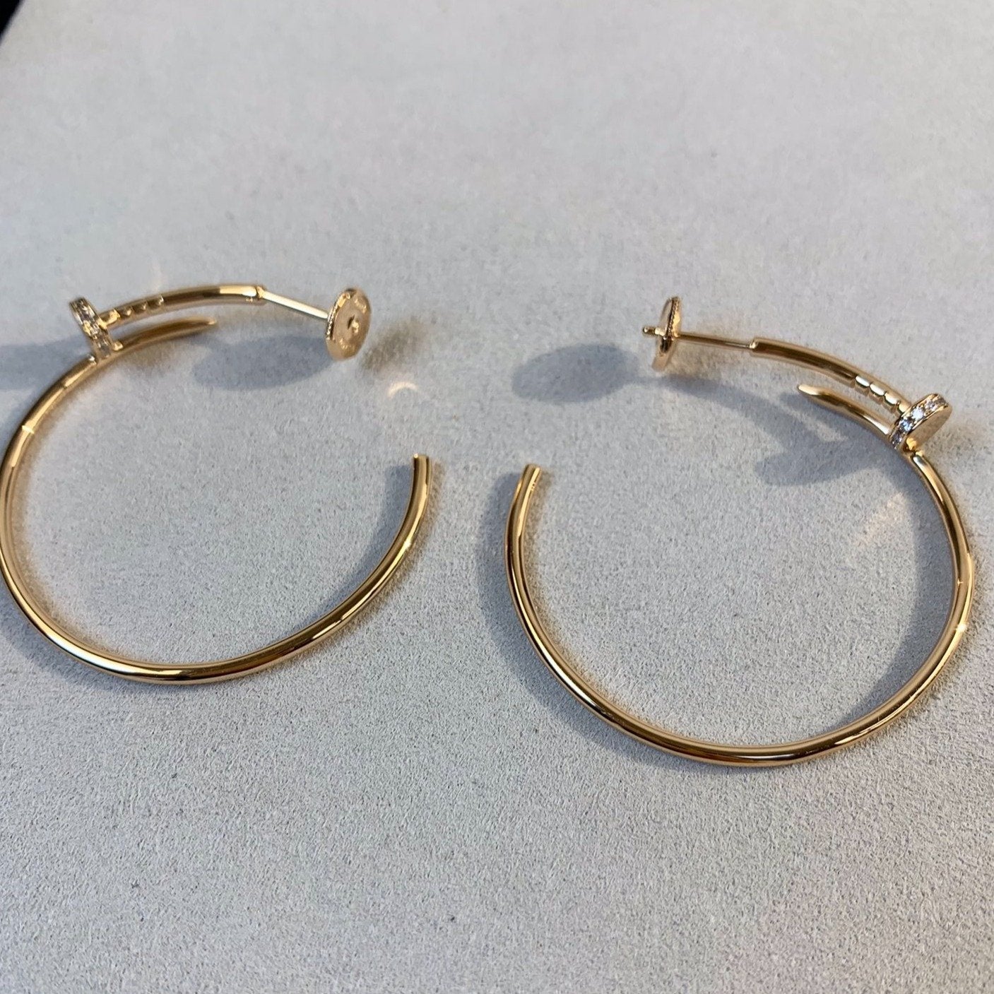 [Mystic]JUSTE EARRINGS GOLD DIAMONDS 1.8MM