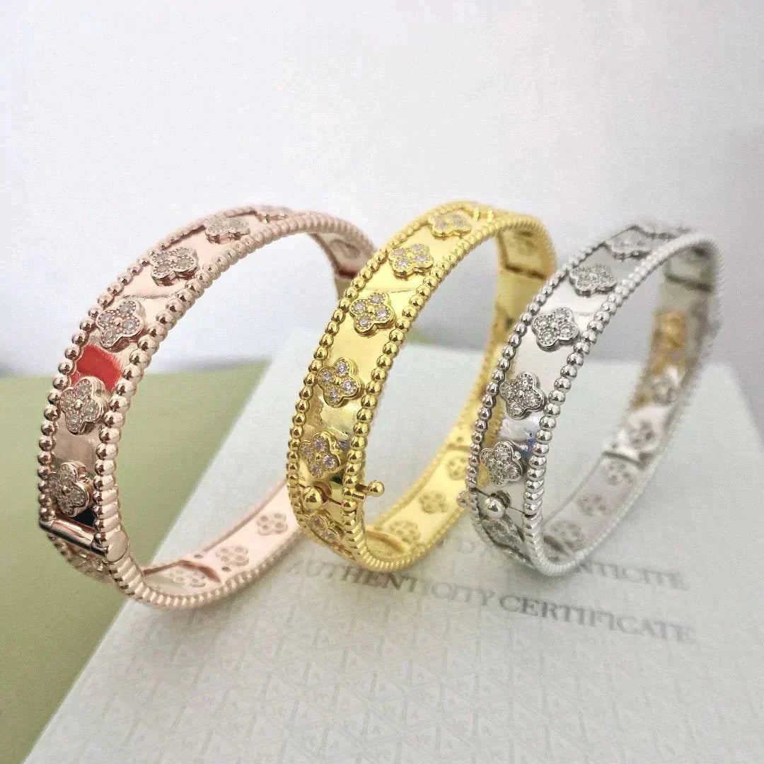 [Demi jewelry]CLOVER BRACELET 8MM DIAMONDS