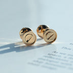 [Demi jewelry]LOVE EARRINGS PINK GOLD 10MM