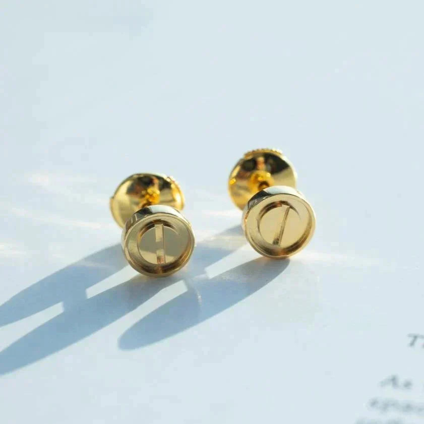 [Demi jewelry]LOVE EARRINGS GOLD 10MM