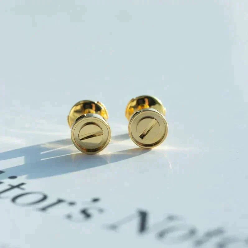 [Demi jewelry]LOVE EARRINGS GOLD 10MM