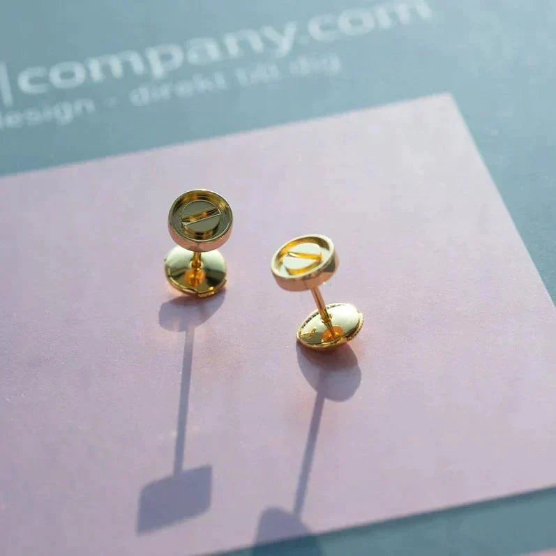 [Demi jewelry]LOVE EARRINGS GOLD 10MM
