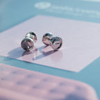 [Demi jewelry]LOVE EARRINGS SILVER 10MM