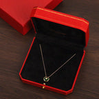 [Demi jewelry]AMULETTE GOLD MALACHITE NECKLACE