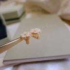 [Demi jewelry]LUCKY PINK GOLD WHITE MOP EARRINGS