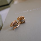 [Demi jewelry]LUCKY PINK GOLD WHITE MOP EARRINGS
