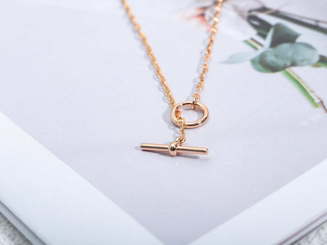 [Demi jewelry]ECHAPPEE NECKLACE PINK GOLD