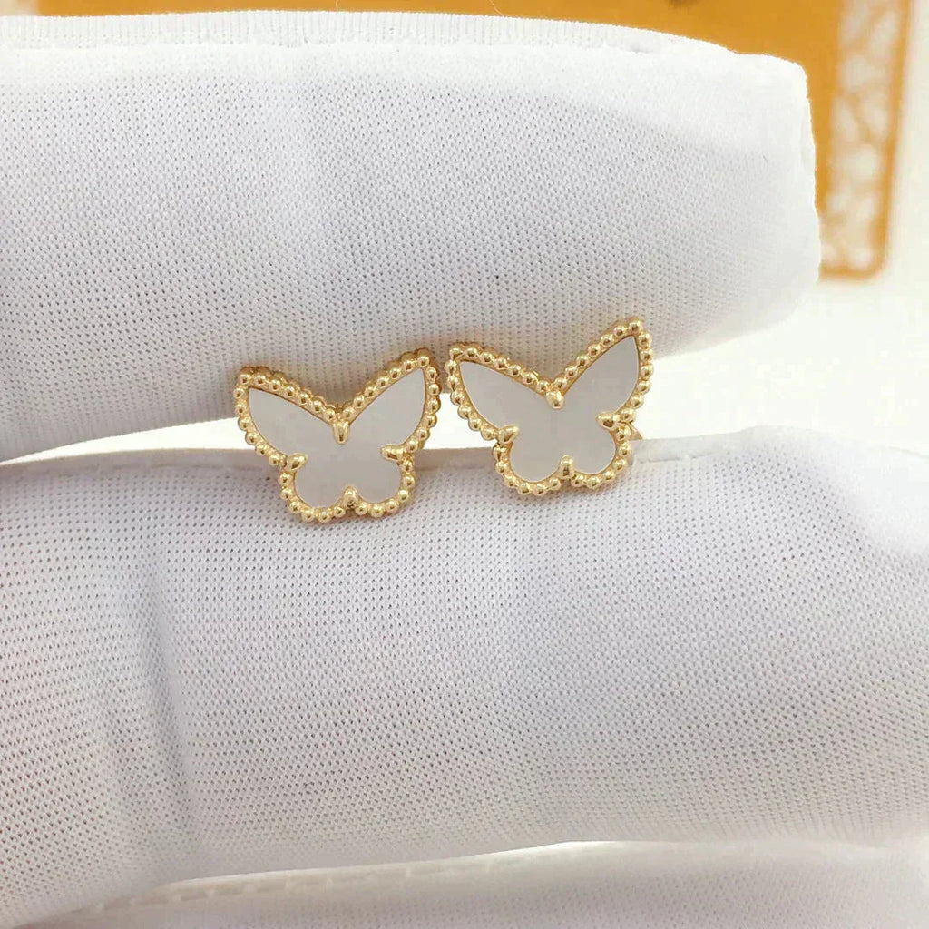 [Demi jewelry]SWEET BUTTERFLY MOP EARSTUDS