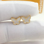 [Demi jewelry]SWEET BUTTERFLY MOP EARSTUDS