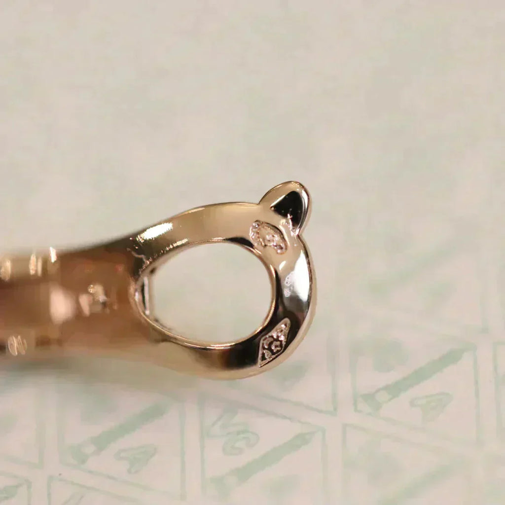 [Demi jewelry]CLOVER MEDIUM 1 MOTIFS FUll DIAMOND EARRINGS